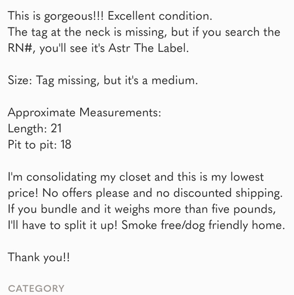 SOLD!!!!!! Astr The Label Gorgeous Black and Red V-Neck Flouncy Peplum Top sz M - Picture 9 of 9